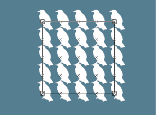 Figure. Canvas showing the replicator bounding box.