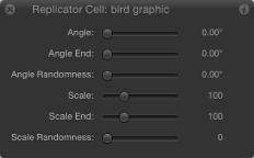 Figure. Replicator Cell HUD showing replicator cell parameters.