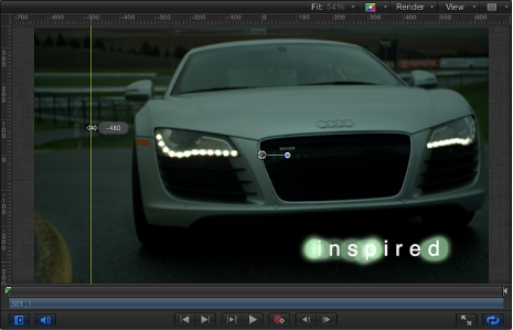 Figure. Rulers and guides in the Canvas window.
