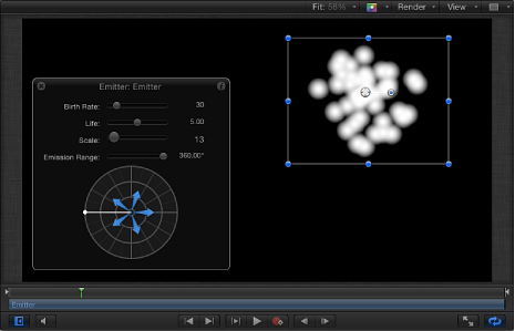 Figure. Canvas window showing replicated Soft Gradient generator.