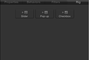 Figure. Rig Inspector with no widgets.