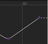 Figure. Curve segment set to Linear interpolation method.