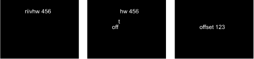 Figure. Canvs showing Sequence Text behavior with Character Offset set to 3.
