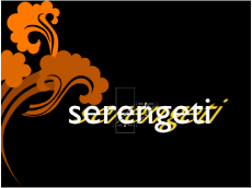 Figure. Canvas showing text glow sheared.