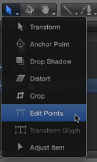 Figure. Adjust Control Points tool.
