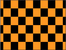 Figure. Canvas window showing Checkerboard generator with color squares.
