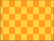 Figure. Canvas window showing Checkerboard generator with different color squares.