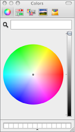 Figure. Mac OS X Colors window.