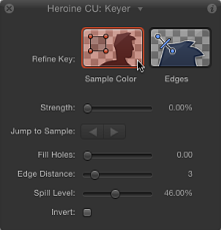 Figure. Clicking the Sample Color tool in the HUD.