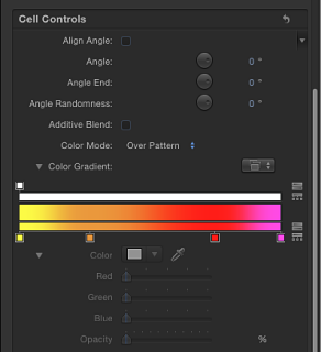 Figure. Replicator Inspector showing Color Mode set to Over Pattern.