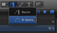 Figure. B-Spline tool in the Toolbar.