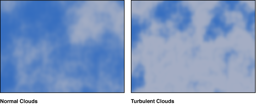 Canvas showing Clouds generator with a variety of settings