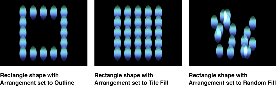 Canvas showing different shape options