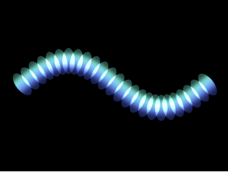 Canvas showing replicator set to Wave shape