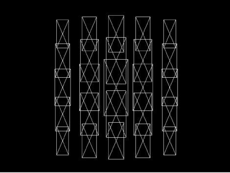 Canvas showing replicator in Wireframe preview mode