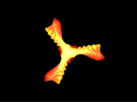 Canvas showing replicator with increased Spread value