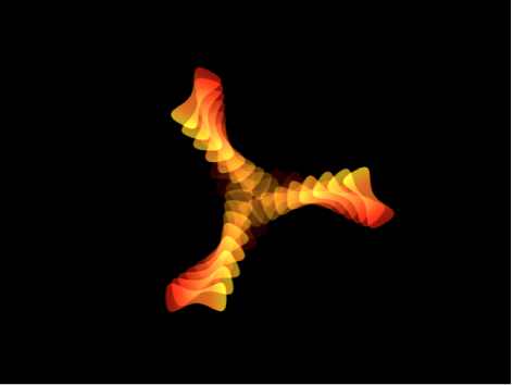 Canvas showing replicator with Opacity animating over the duration of the behavior
