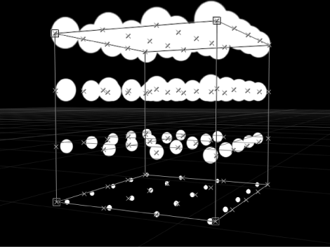 Canvas showing replicator with Origin set to Top