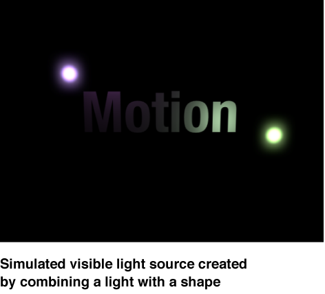 Canvas showing simulated visible light source