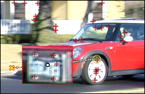 Canvas showing suggested tracking points