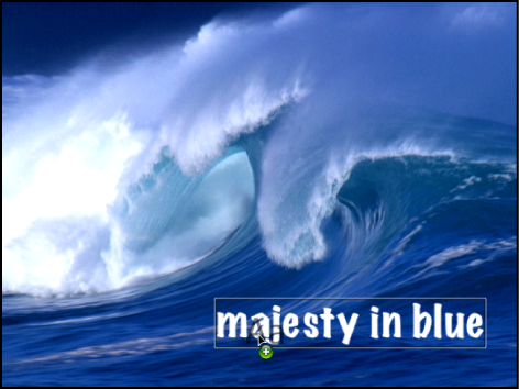 Canvas showing font dragged onto text object