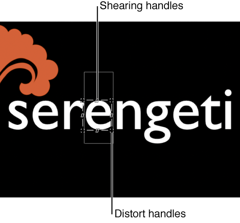 Canvas showing onscreen controls for  sequence text behavior