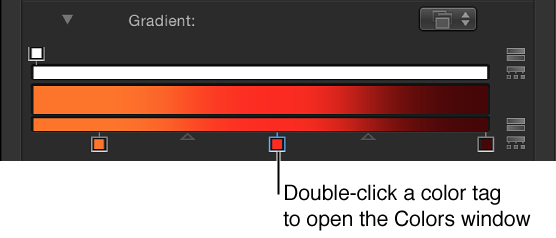 Color tag in gradient editor