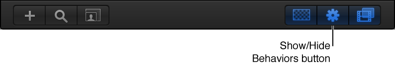 Show/Hide Behaviors button in the Layers list