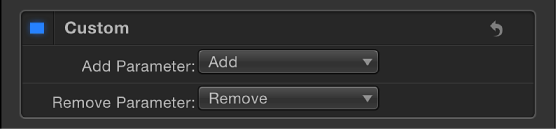 Behaviors Inspector showing default Custom behavior settings