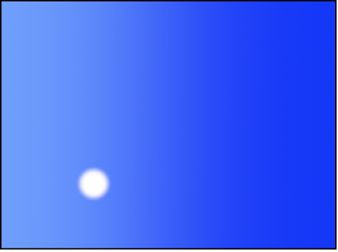 Canvas showing particle system at frame 1