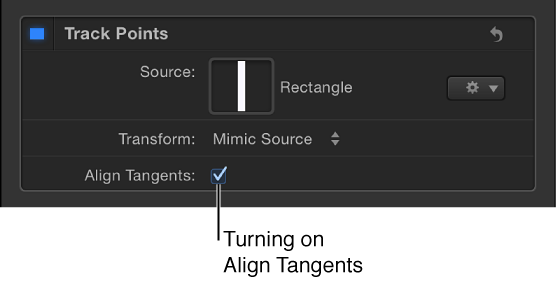  Align Tangents checkbox