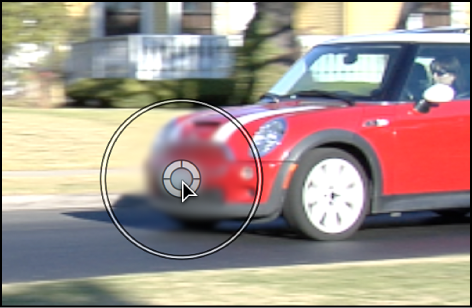 Canvas showing tracker onscreen controls