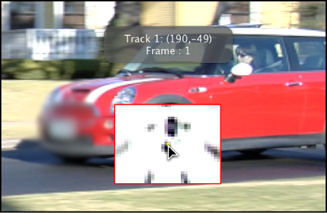 Canvas showing magnified inset that appears when tracker is dragged