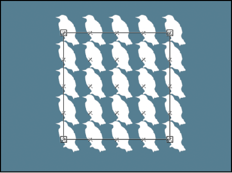 Canvas showing replicator bounding box