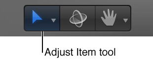 Adjust Item tool in toolbar