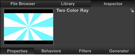 Inspector showing Preview area
