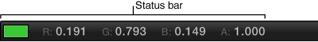 Status bar