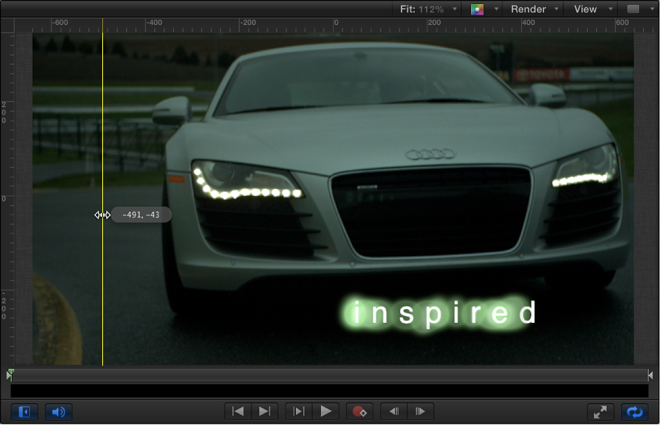 Rulers and guides in the Canvas window