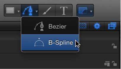 B-Spline tool in toolbar