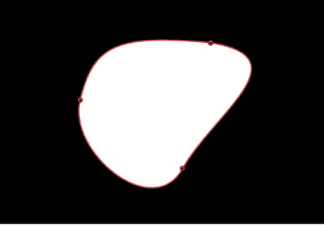 Canvas showing closed shape