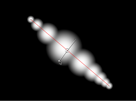 Canvas showing onscreen Width Over Stroke controls
