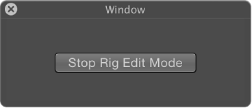 Stop Rig Edit Mode window