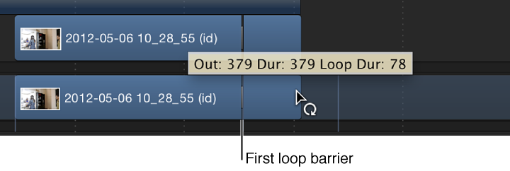 Loop pointer and tooltip in the Timeline