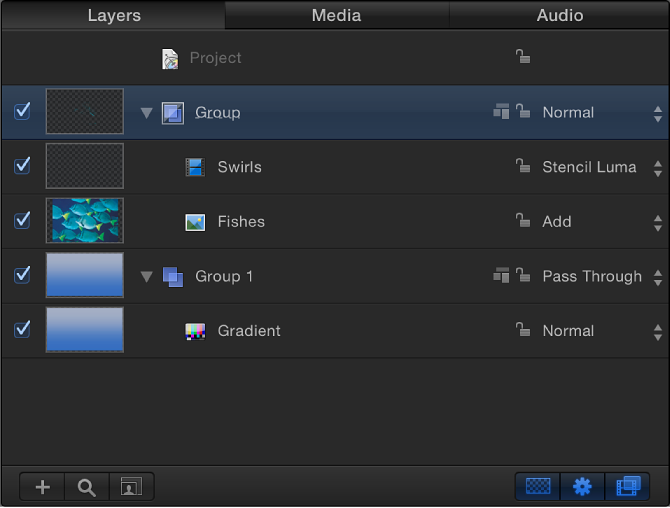 Layers list showing a group set to Normal blend mode