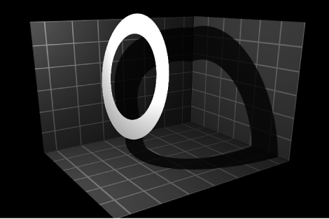 Canvas showing object casting shadow