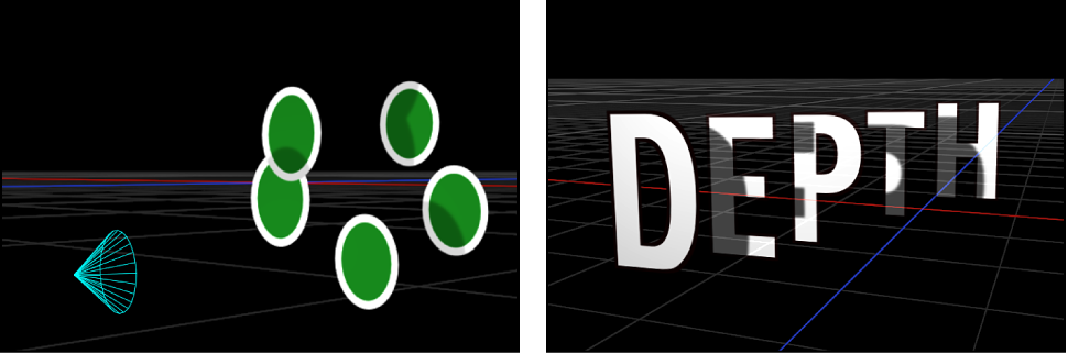 Canvas showing examples of self-shadowing