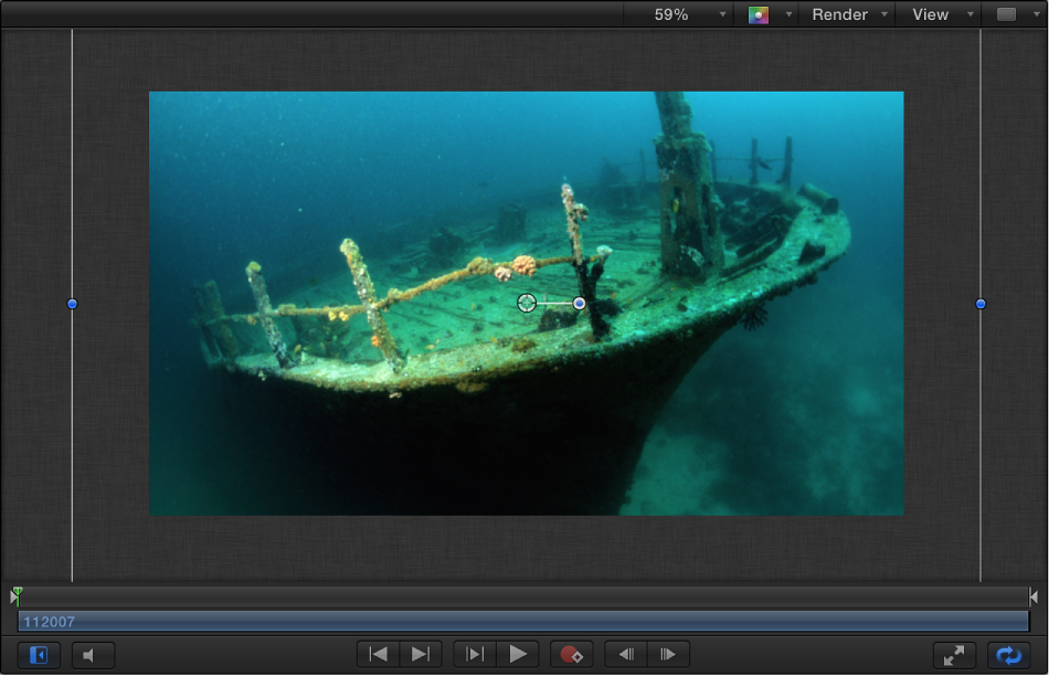 Canvas showing a large still imported using the Do Nothing setting
