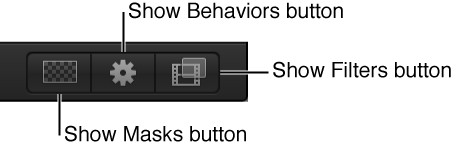 Timeline display option buttons