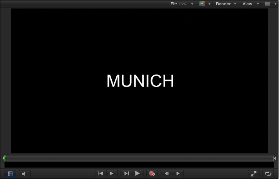 Figure. Canvas showing newly created 3D text.