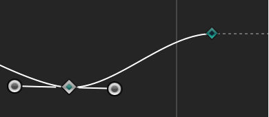 Curve segment set to Bezier interpolation method